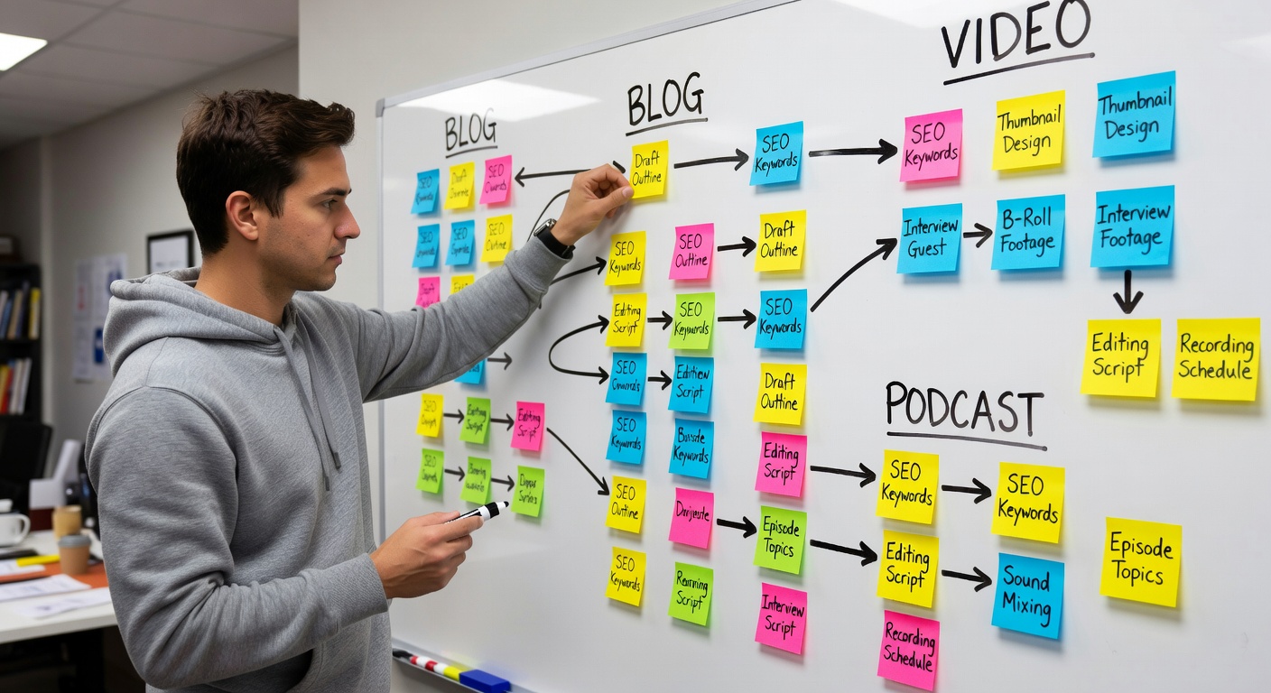 Content idea organization
