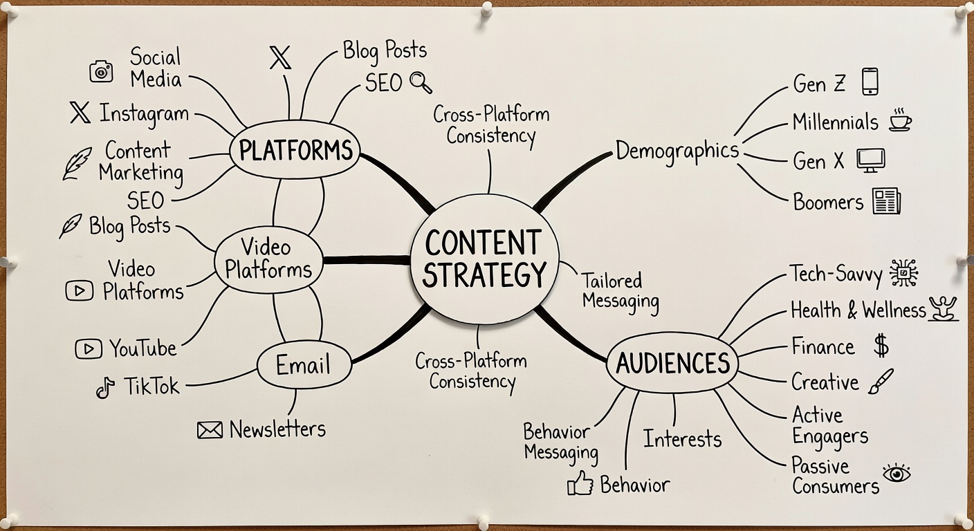 Content strategy mind map