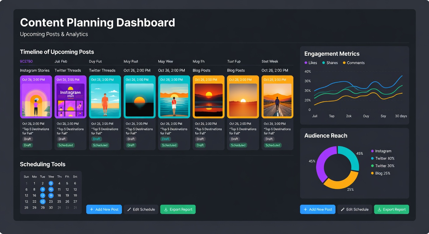 Instagram Content Planning Dashboard