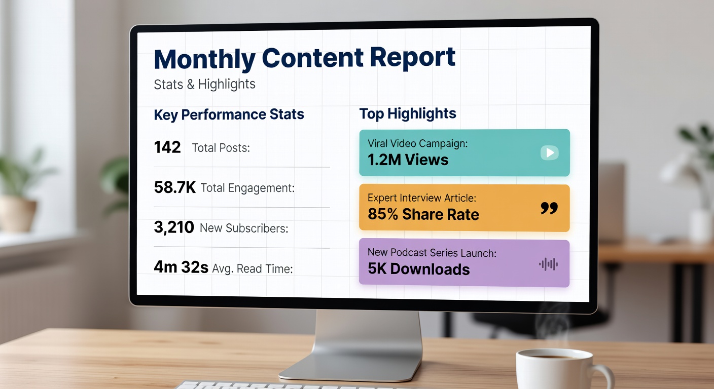 Monthly Content Report