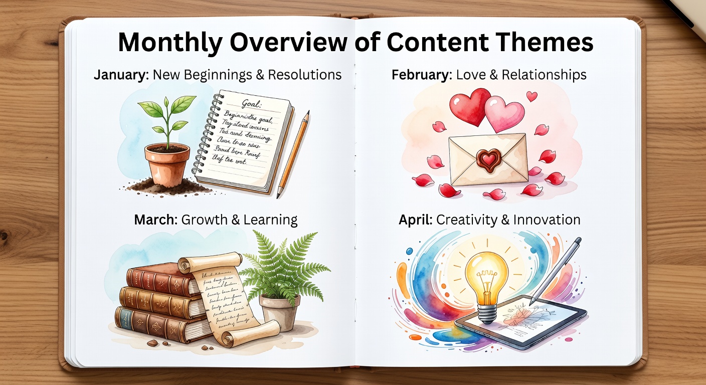 Monthly Content Themes Overview
