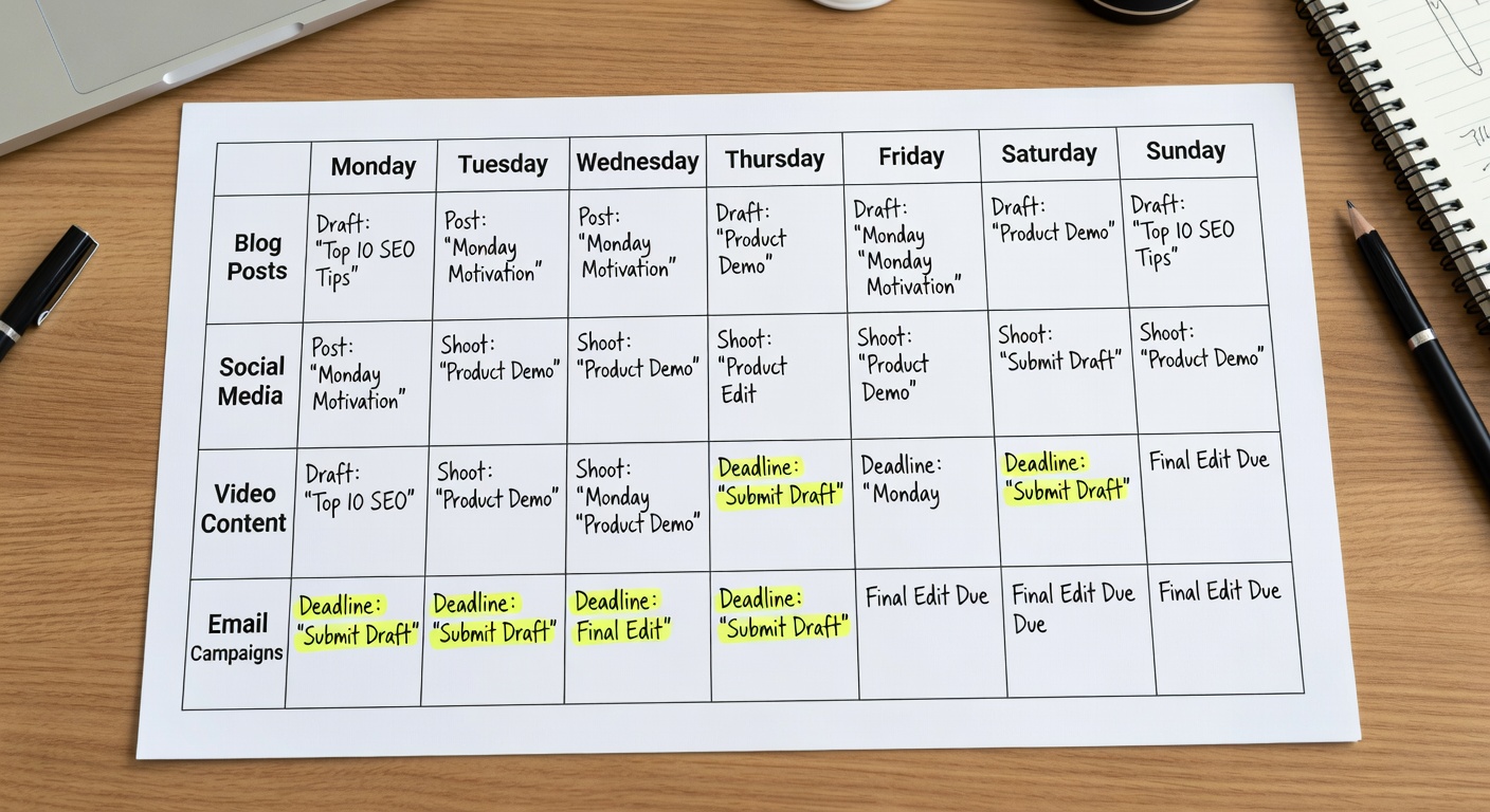 Weekly Content Planner